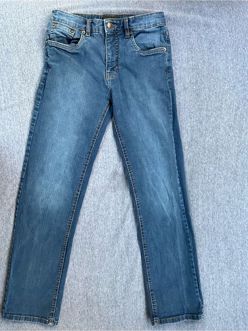 Urban Star Men’s Straight Leg Stretch Denim Jeans Blue Size 12